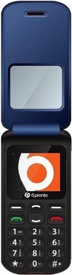 TECNOSHOP Cellulare 6 Pronto Flip Duo 6PF04 blu